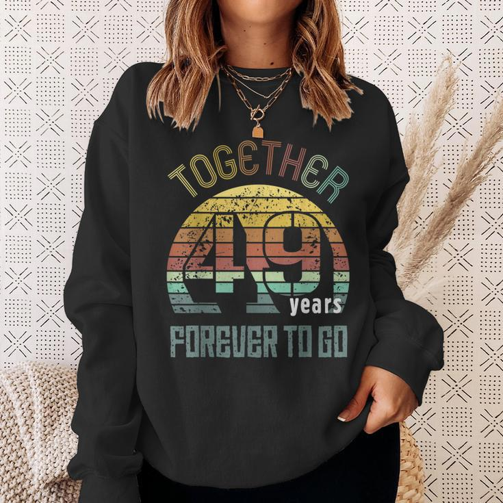 49Th Years Wedding Anniversary Gifts For Couples Matching 49 Sweatshirt Gifts for Her