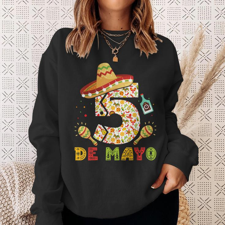 5 De Mayo Fiesta Party Mexican Fiesta Sombrero Sweatshirt Gifts for Her