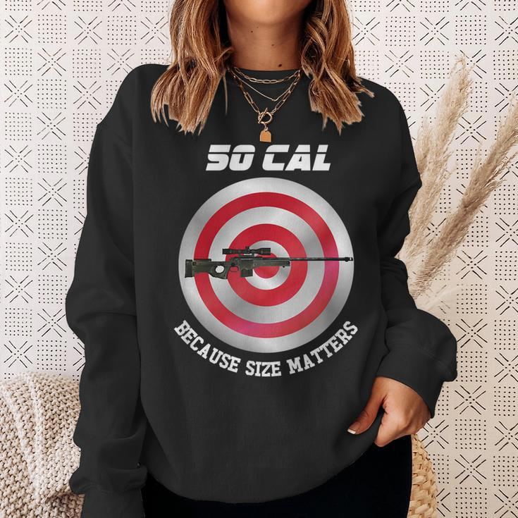 50 Caliber Sniper Sharpshooters Riflemen Soldiers Military Sweatshirt Gifts for Her