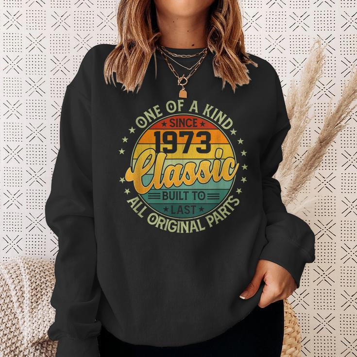 50 Year Old Gifts Made In 1973 Vintage 50Th Birthday Retro Men Women Sweatshirt Graphic Print Unisex Gifts for Her