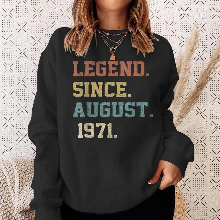 51 Years Old Legende Seit August 1971 Geburtstag Sweatshirt Geschenke für Sie