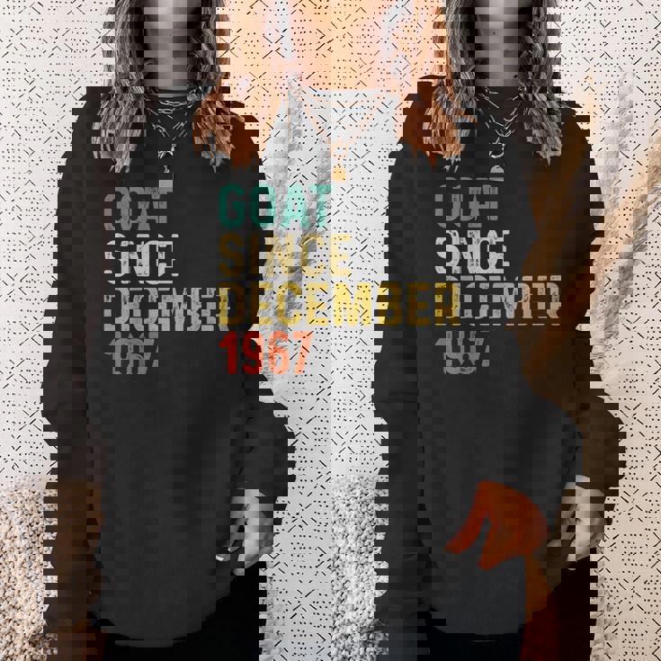 55 Geburtstag 55 Jahre Alte Ziege Seit Dezember 1967 Sweatshirt Geschenke für Sie