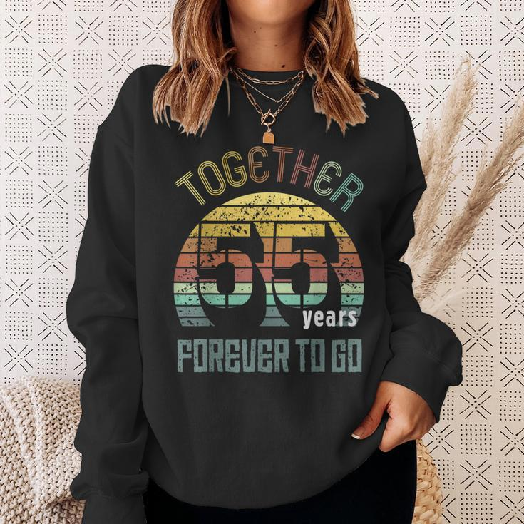 55Th Years Wedding Anniversary Gifts For Couples Matching 55 Sweatshirt Gifts for Her