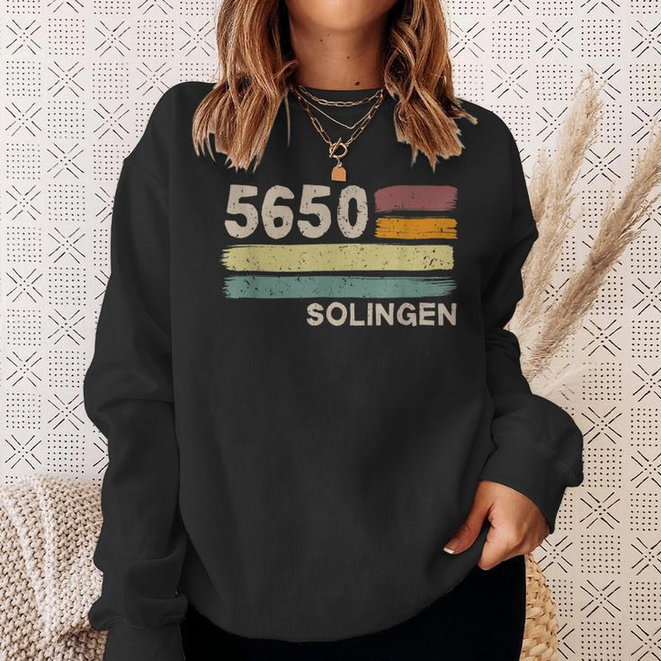 5650 Solingen Retro Postleitzahlen Alte Plz Vintage Sweatshirt Geschenke für Sie