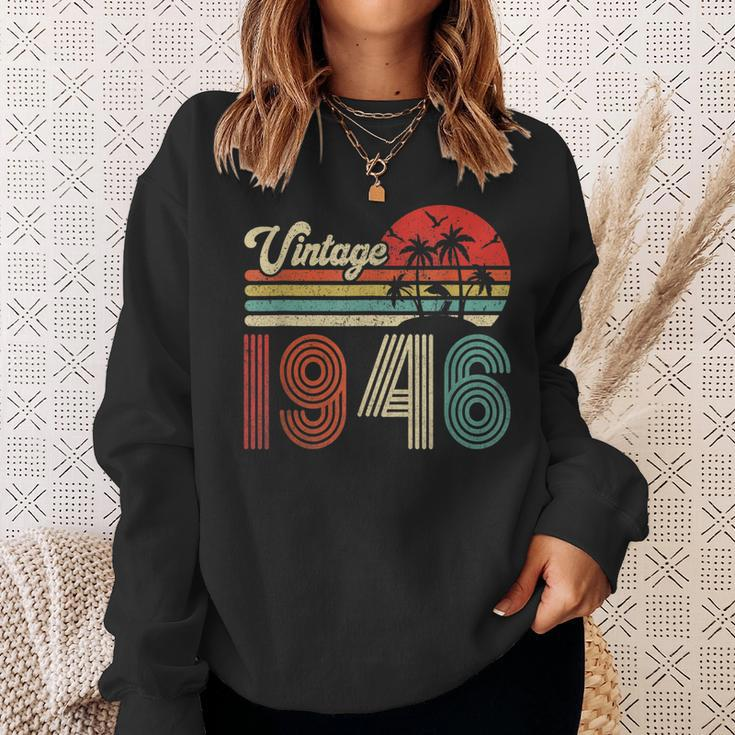 77 Jahre Vintage 1946 Sweatshirt, 77. Geburtstagsgeschenk für Damen und Herren Geschenke für Sie