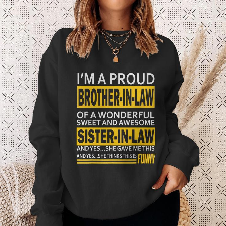 A Brother In Law Awesome Sister In Law Sweatshirt Gifts for Her