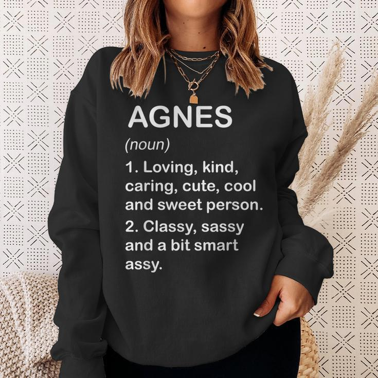 Agnes Definition Personalized Custom Name Loving Kind Sweatshirt Gifts for Her