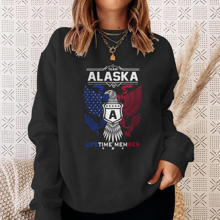 Alaska Name - Alaska Eagle Lifetime Member Sweatshirt Gifts for Her