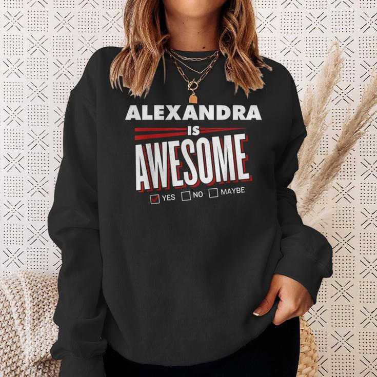 Alexandra Is Awesome Family Friend Name Funny Gift Sweatshirt Gifts for Her