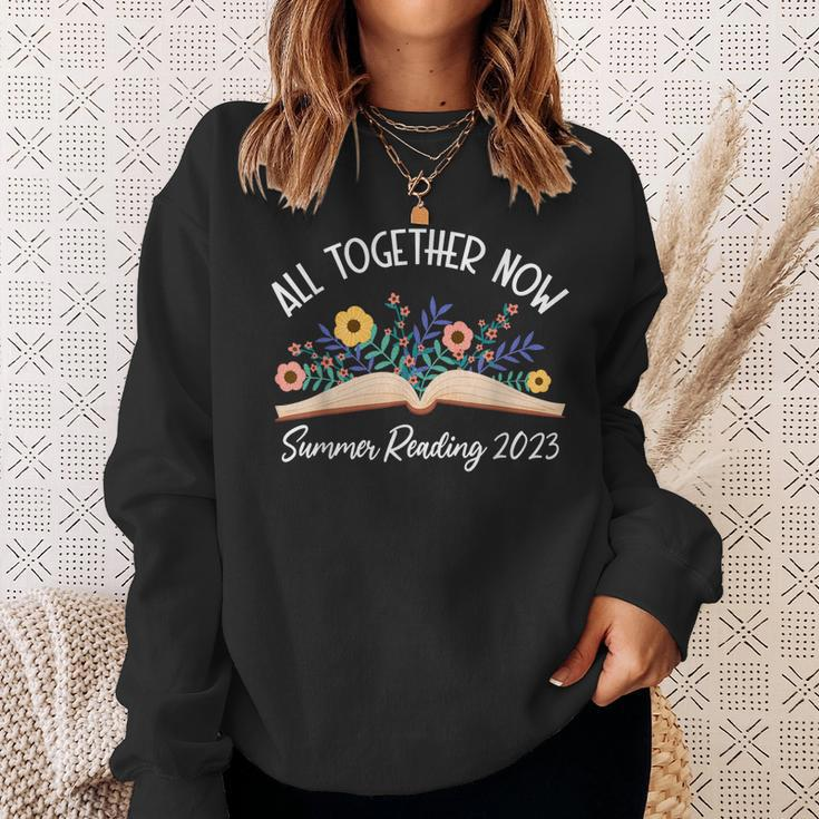 All Together Now Summer Reading 2023 Book Lover Librarian Sweatshirt Gifts for Her