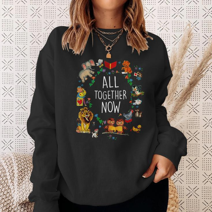 All Together Now Summer Reading Program 2023 Animal Sweatshirt Gifts for Her