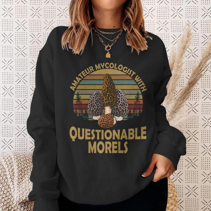 Amateur Mycologist With Questionable Morels V2 Sweatshirt Gifts for Her