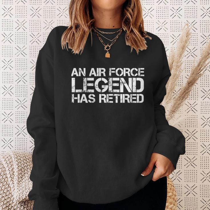 An Air Force Legend Has Retired Funny Retirement Sweatshirt Gifts for Her