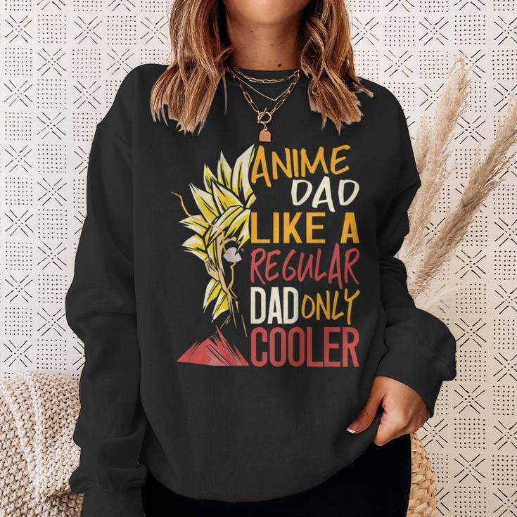 Anime Dad Like A Regular Dad Only Cooler Back Print Bxswncp Sweatshirt Gifts for Her