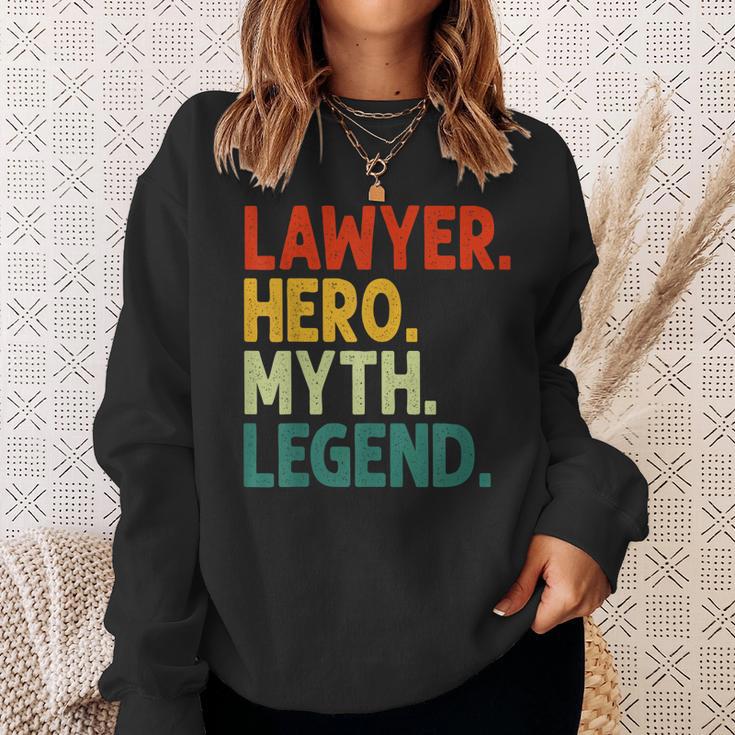 Anwalt Held Mythos Legende Retro Vintage-Anwalt Sweatshirt Geschenke für Sie