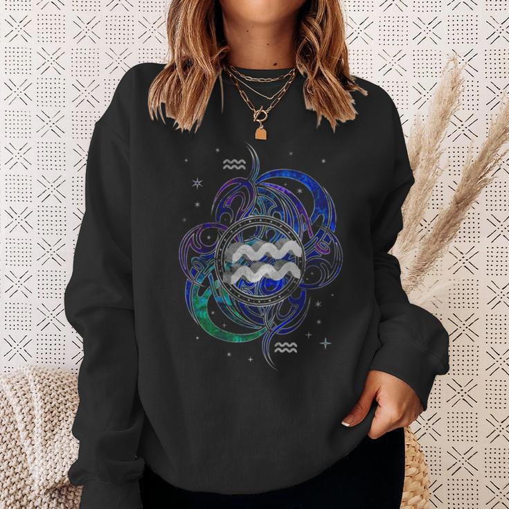 Aquarius Zodiac Sign Air Element Sweatshirt Gifts for Her