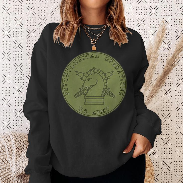 Army Psychological Operations Psyop Branch Od Green Sweatshirt Gifts for Her