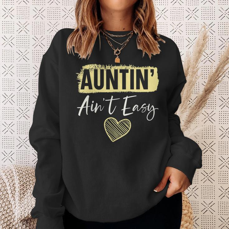 Auntin Aint Easy Best Aunt Ever Auntie Sweatshirt Gifts for Her