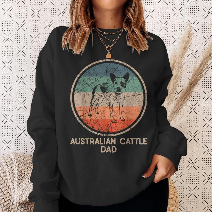 Australian Cattle Dog - Vintage Australian Cattle Dad Sweatshirt Gifts for Her