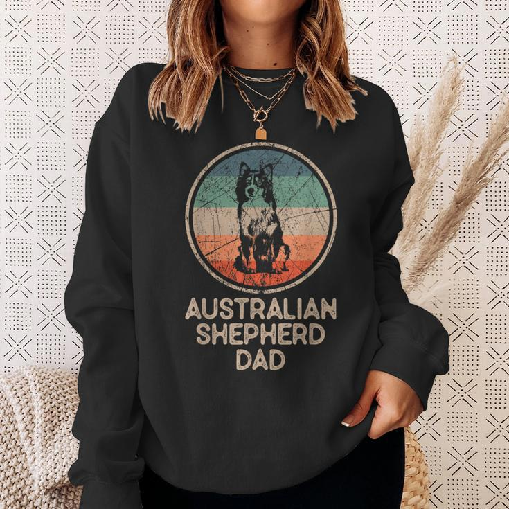 Australian Shepherd Dog - Vintage Australian Shepherd Dad Sweatshirt Gifts for Her