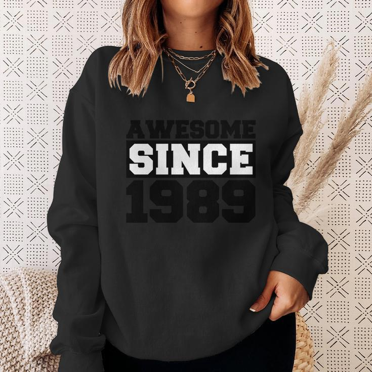 Awesome Since 1989 Sweatshirt Gifts for Her