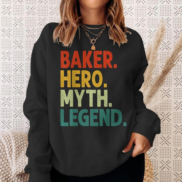 Baker Hero Myth Legend Retro-Vintage-Chefkoch Sweatshirt Geschenke für Sie