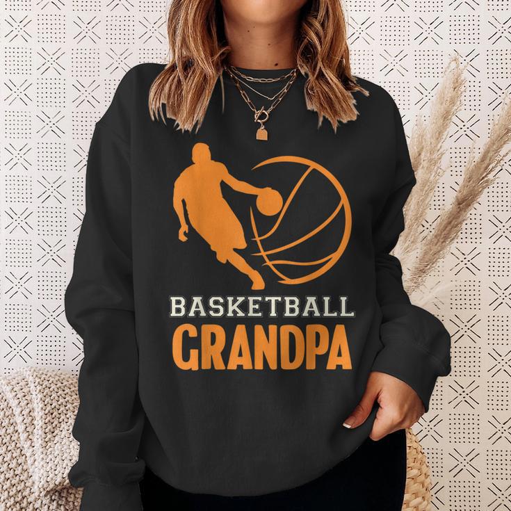 Basketball Opa Schwarzes Sweatshirt mit Spielergrafik Geschenke für Sie