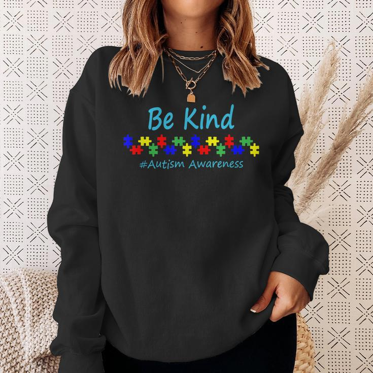 Be Kind Autism Awareness Puzzle Sweatshirt Gifts for Her