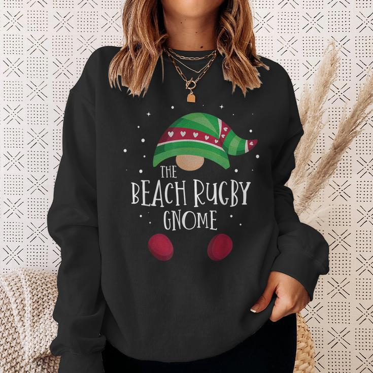 Beach Rugby Gnome Passender Weihnachtspyjama Sweatshirt Geschenke für Sie