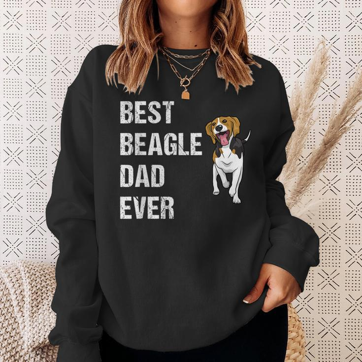 Beagle Best Beagle Dad Ever Sweatshirt Gifts for Her