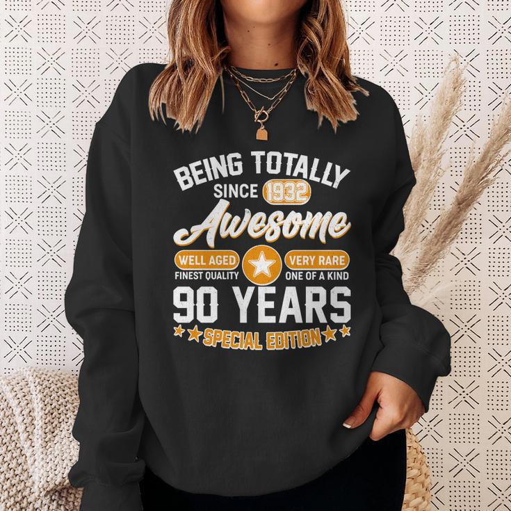 Being Totally Awesome Since 1932 90 Years Special Edition Sweatshirt Gifts for Her