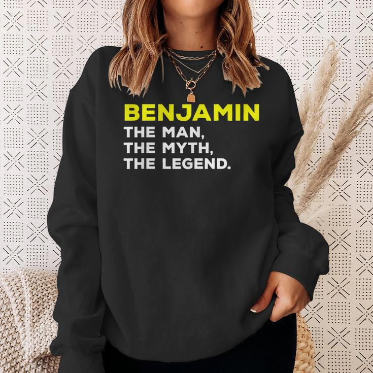 Benjamin The Man Myth Legend Funny Name Men Boys Sweatshirt Gifts for Her