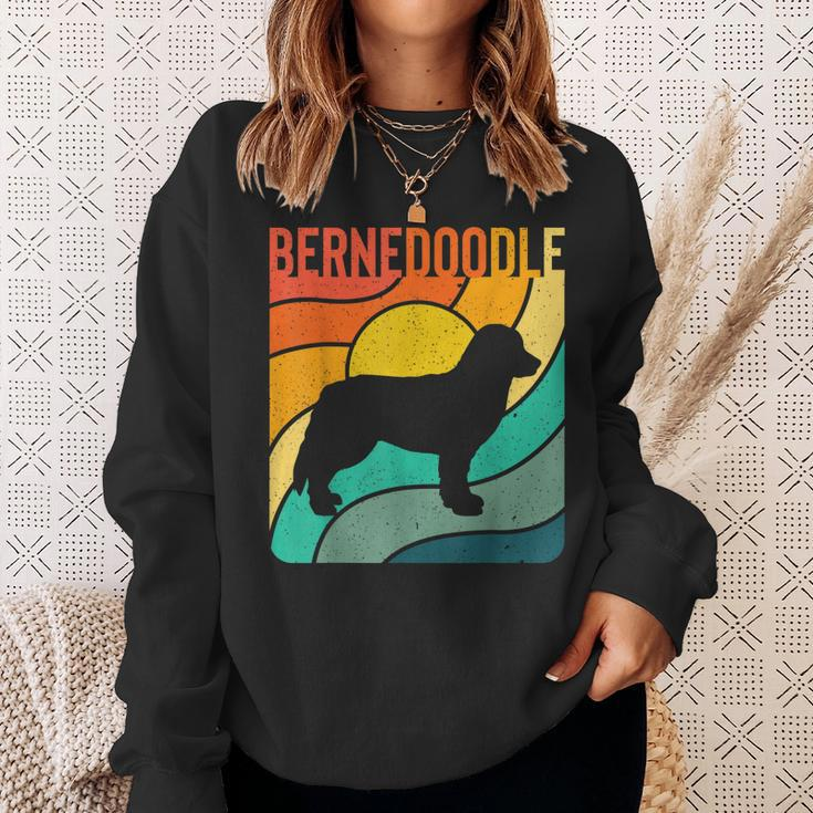 Bernedoodle Vintage Retro Dog Lover Mom Dad Gift Sweatshirt Gifts for Her