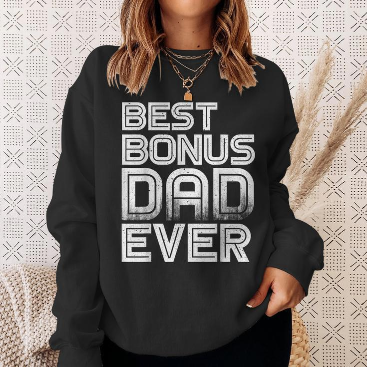 Best Bonus Dad Ever Retro Fathers Gift Idea Gift For Mens Sweatshirt Gifts for Her