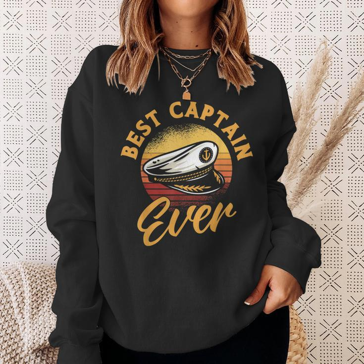 Best Captain Ever Captain Boating Sweatshirt Gifts for Her