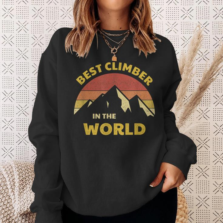 Best Climber In The World Mountaineer Mountain Climbing Sweatshirt Gifts for Her