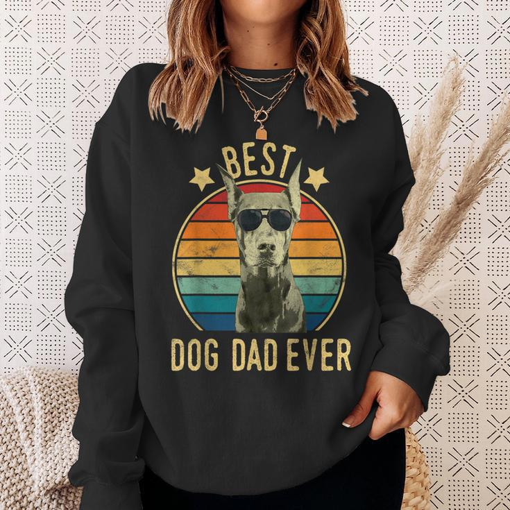 Best Dog Dad Ever Doberman Pinscher Fathers Day Gift Gift For Mens Sweatshirt Gifts for Her