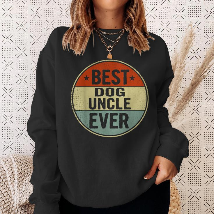 Best Dog Uncle Ever Retro Style Cool Bday Gift For Dog Uncle Gift For Mens Sweatshirt Gifts for Her