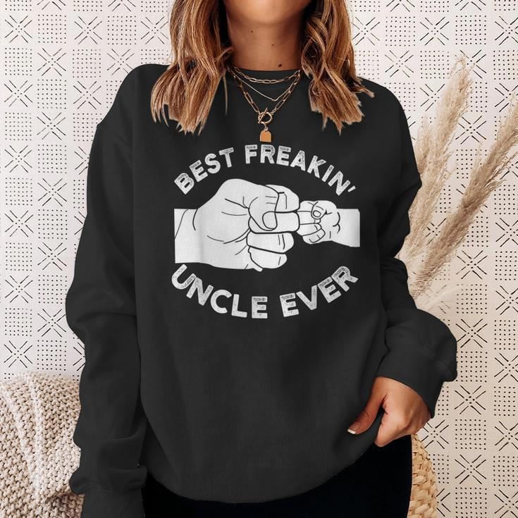 Best Freakin Uncle Ever Baby Announcement Gift For Mens Sweatshirt Gifts for Her