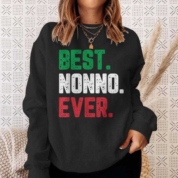 Best Nonno Ever Funny Quote Gift Christmas Sweatshirt Gifts for Her