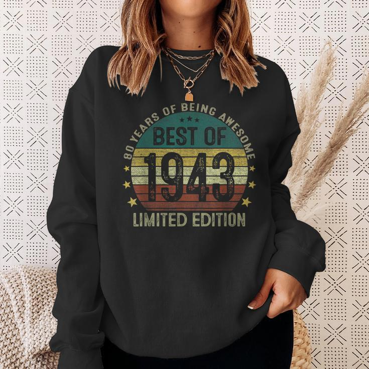 Best Of 1943 80 Years Old 80Th Birthday Gifts For Men Sweatshirt Gifts for Her