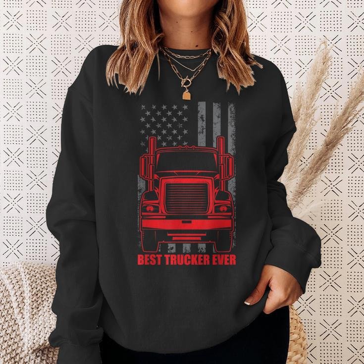 Best Trucker Ever | Truck Driver Gift For Any Trucker Sweatshirt Gifts for Her