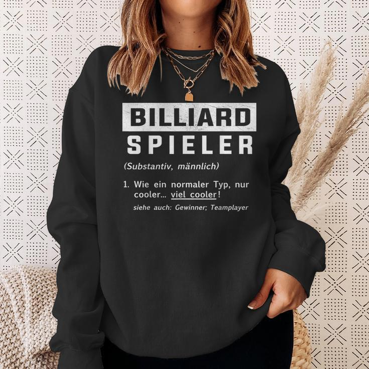 Bester Billiard Spieler Definition Billiard Geschenk Sweatshirt Geschenke für Sie