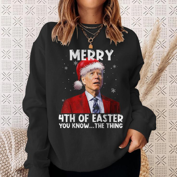 Biden Santa Christmas Merry 4Th Of Easter You Know The Thing V2 Sweatshirt Gifts for Her