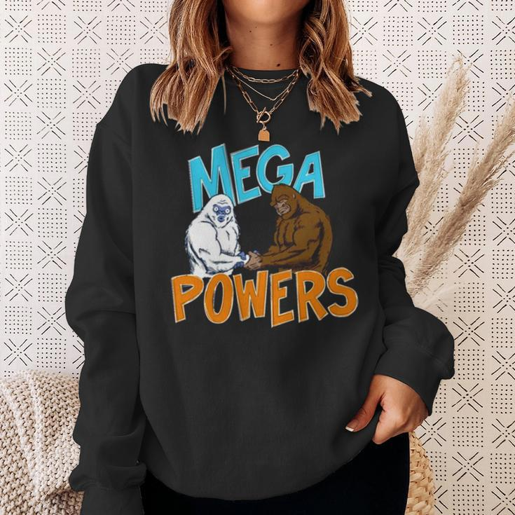 Bigfoot And Yeti Mega Powers Sweatshirt Gifts for Her