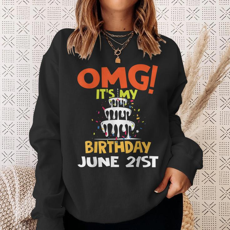 Birthday Gifts June 21St Birthday Funny Sweatshirt Gifts for Her