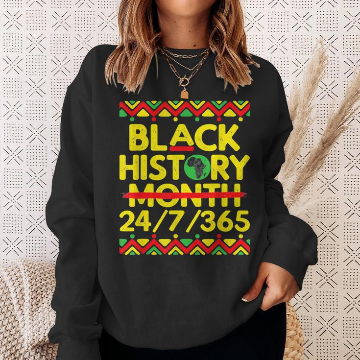 Black History Month 2023 Black History 247365 Melanin Sweatshirt Gifts for Her