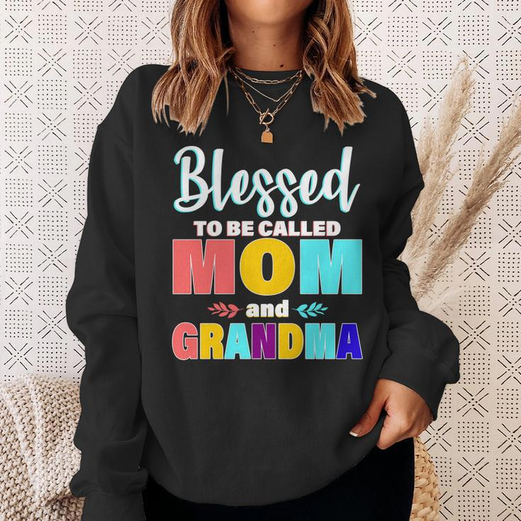 Blessed To Be Called Mom And Grandma Sweatshirt Gifts for Her