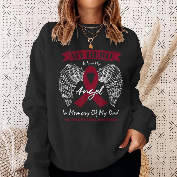 Blood Cancer In Memory Of Dad Multiple Myeloma Awareness Sweatshirt Gifts for Her