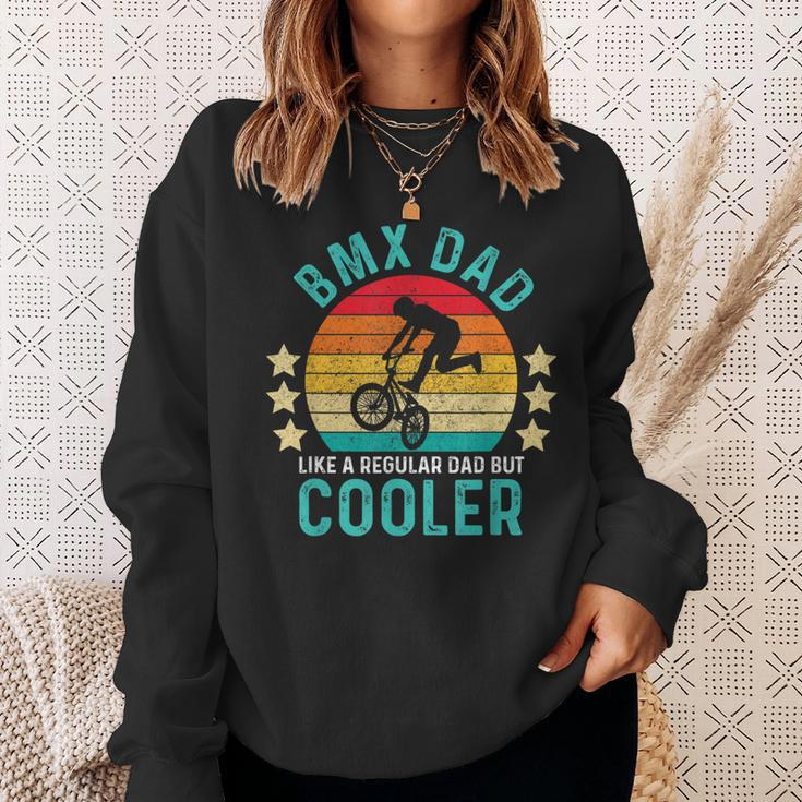 Bmx Dad Like A Regular Dad But Cooler Vintage Sweatshirt Gifts for Her